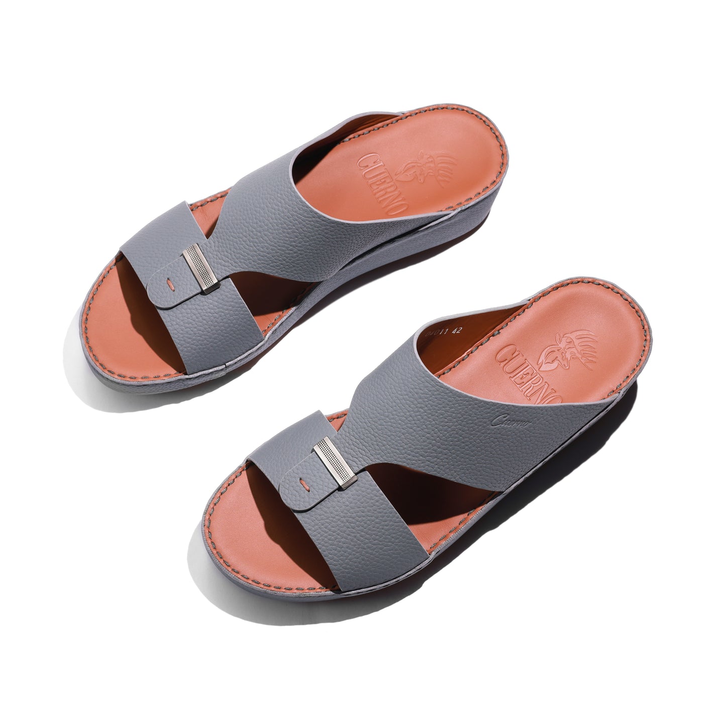 04011-Dark Grey Arabic Male Sandals New Arrivals