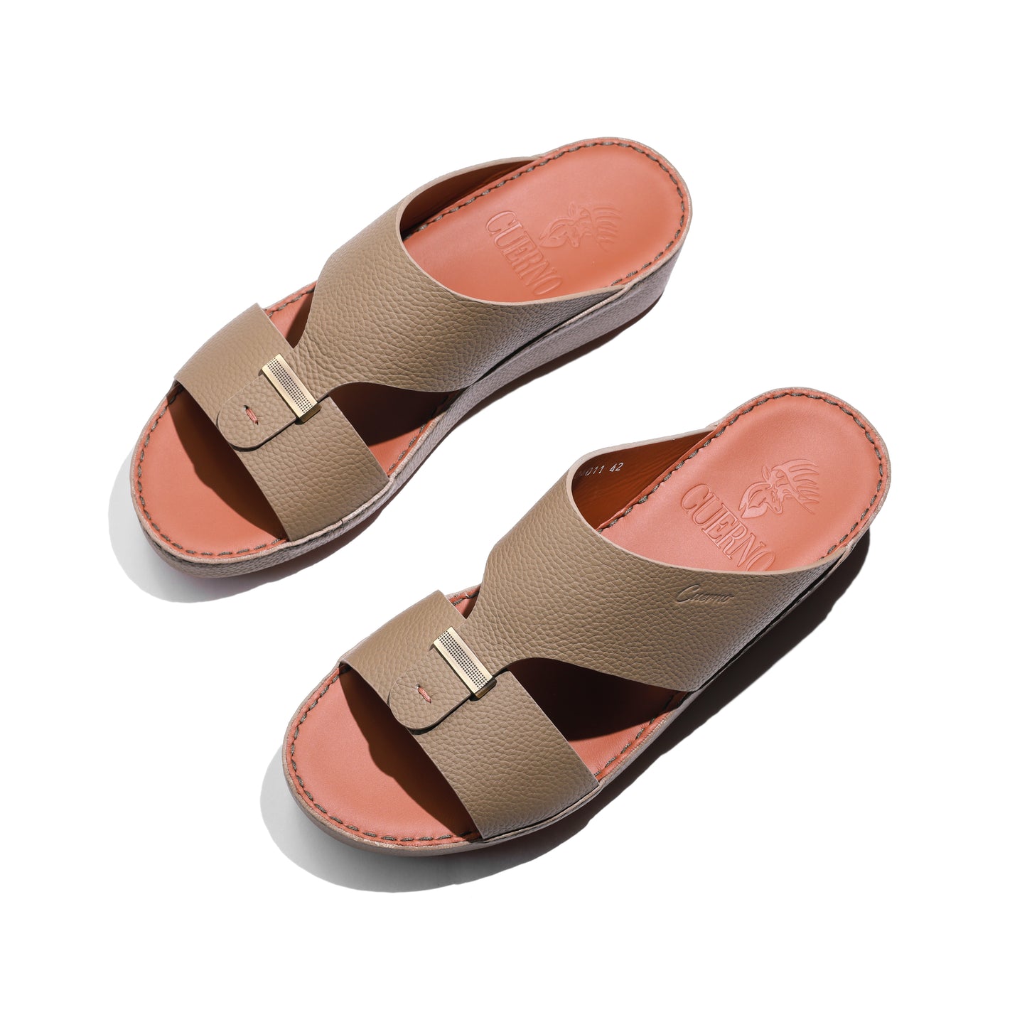 04011-Truffle Arabic Male Sandals New Arrivals