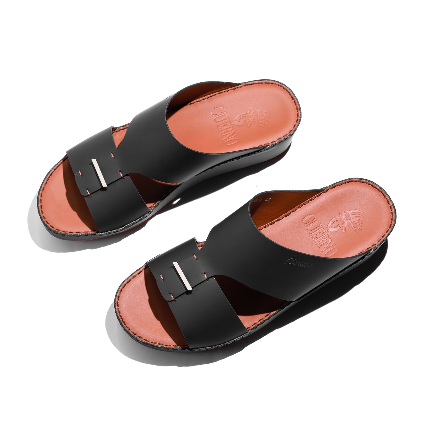 04014-Black Arabic Male Sandals New Arrivals