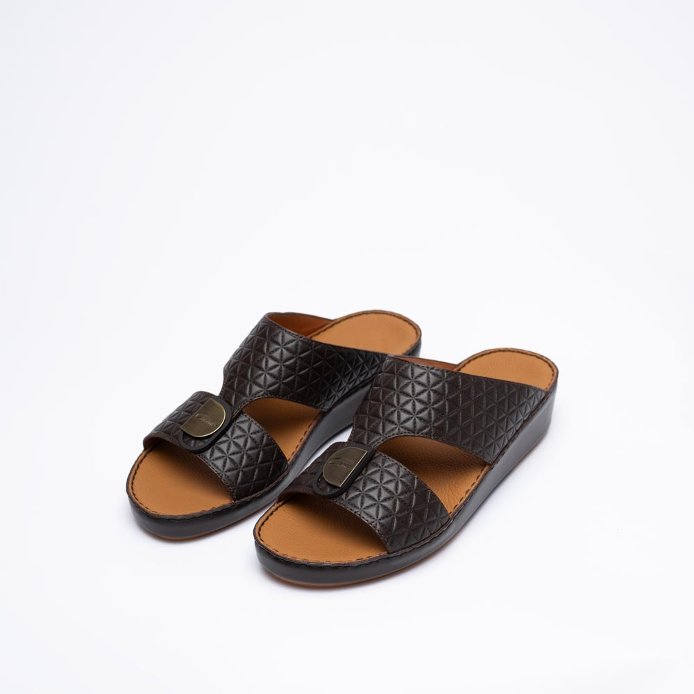 CSI-217-Brown Arabic Male Sandals