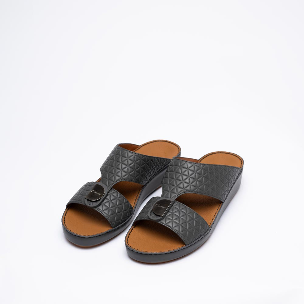 CSI-217-Dark Grey Arabic Male SandalS