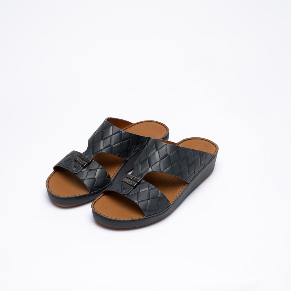 CSI-219-Grey Arabic Male Sandals