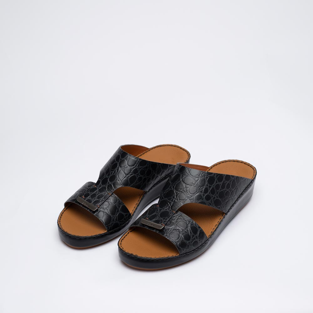 CSI-224-Grey Arabic Male Sandals
