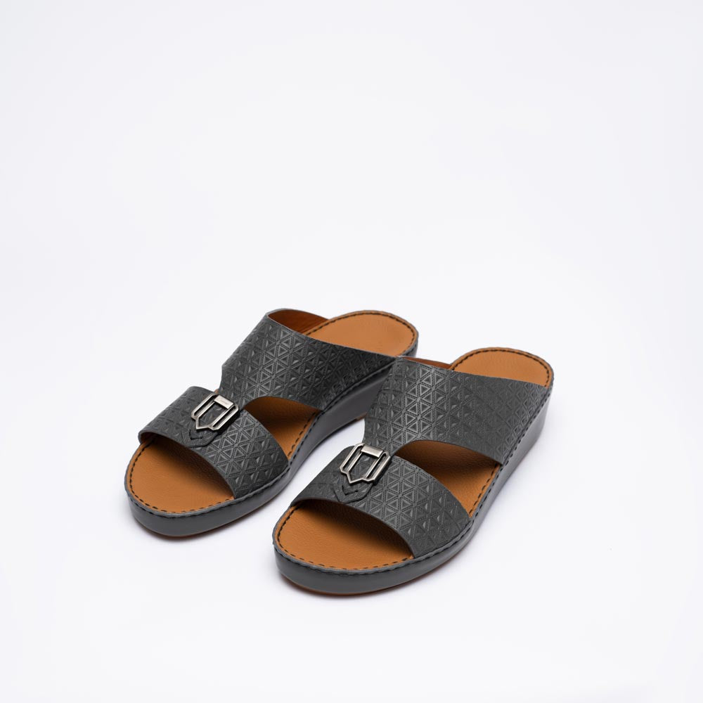 CSI-228-Grey Arabic Male Sandals