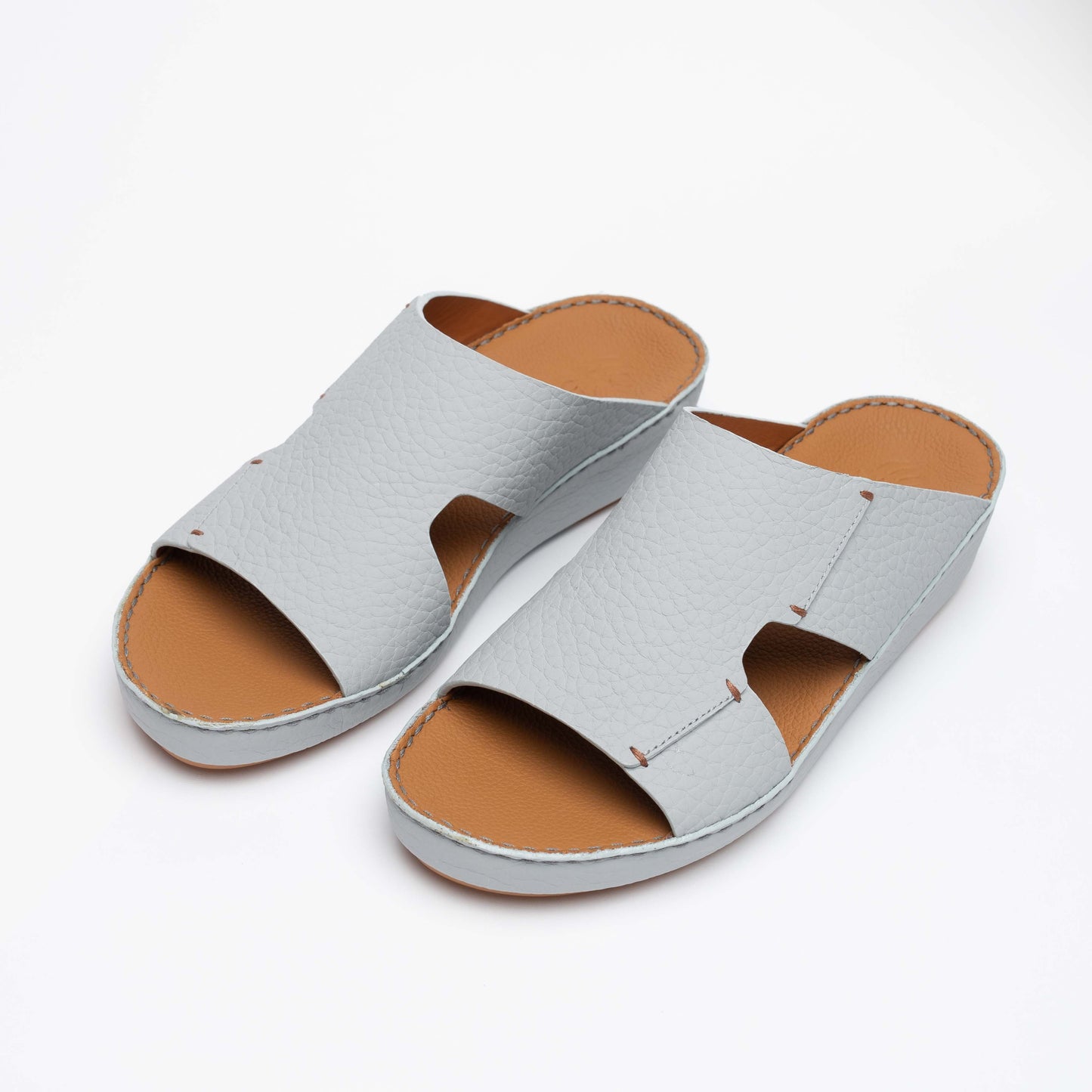 CSI-233-Light Grey Arabic Male Sandals