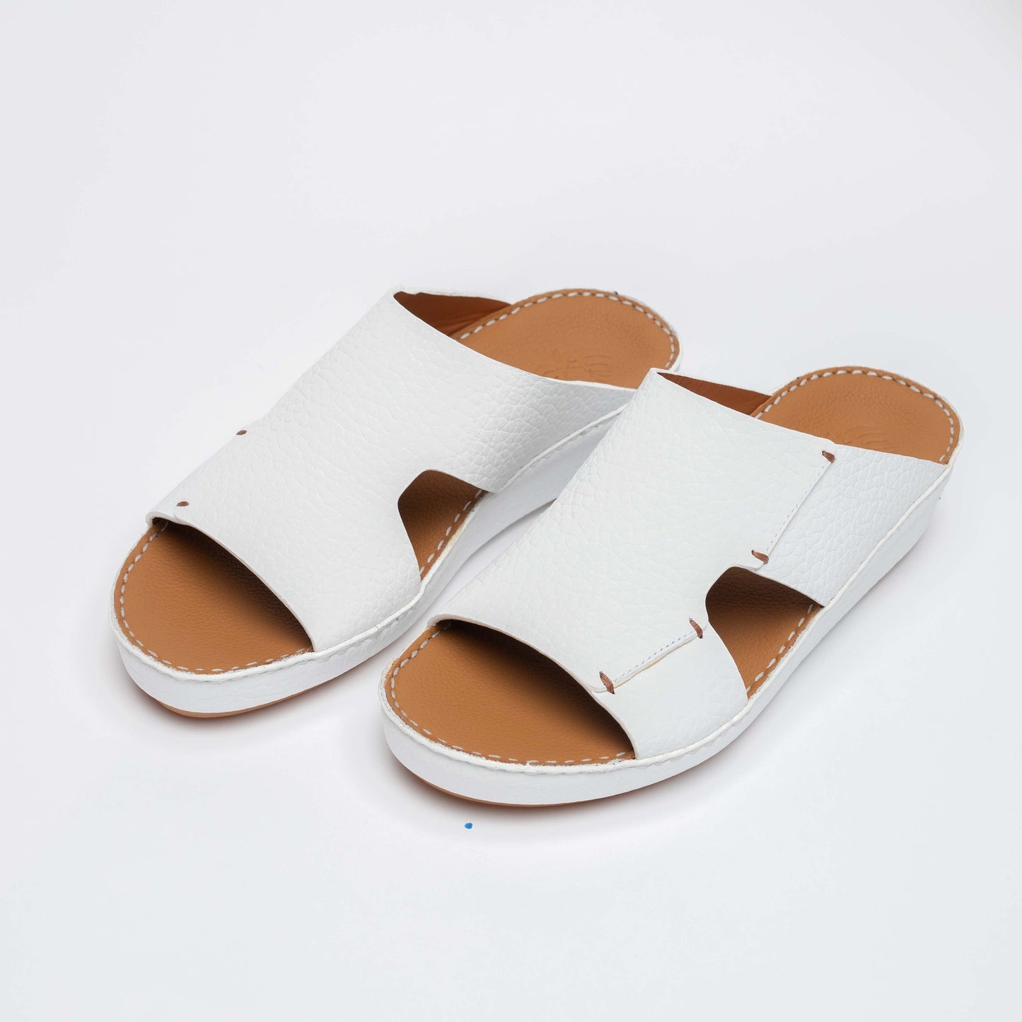 CSI-233-White Arabic Male Sandals