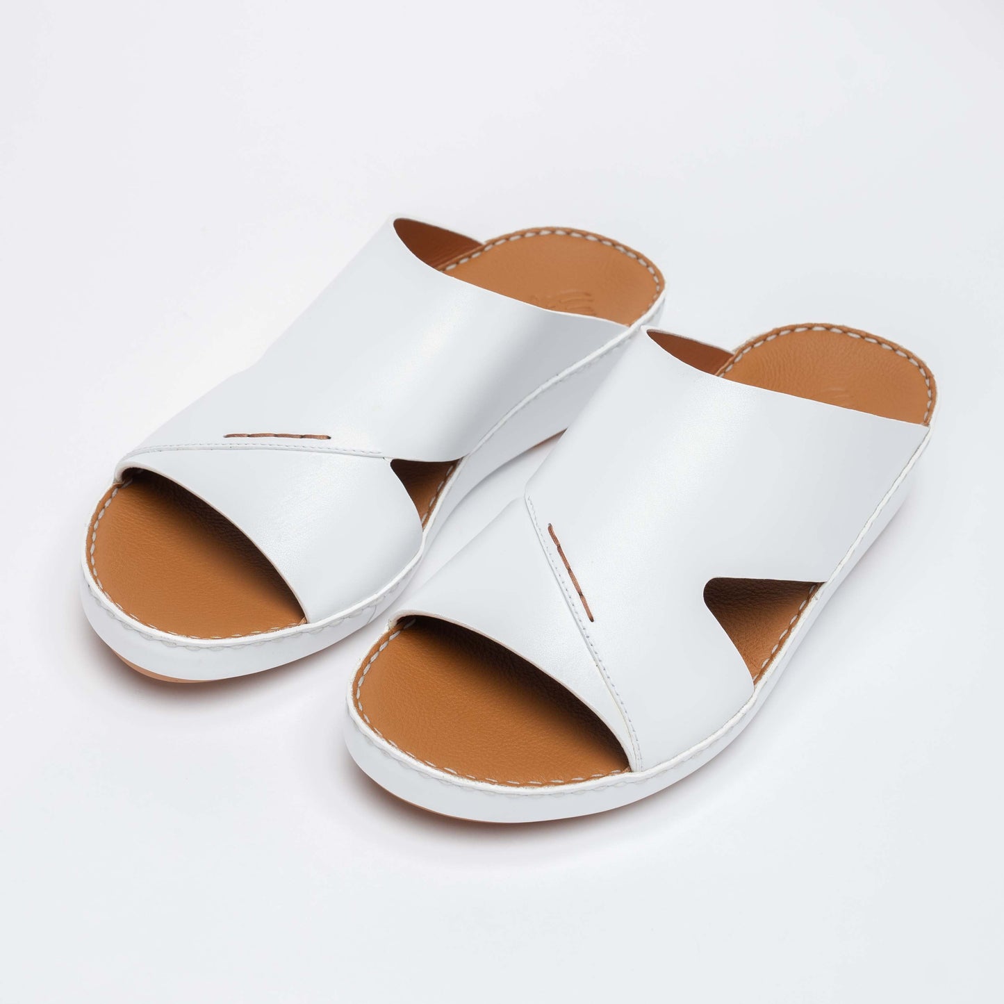 CSI-239-White Arabic Male Sandals