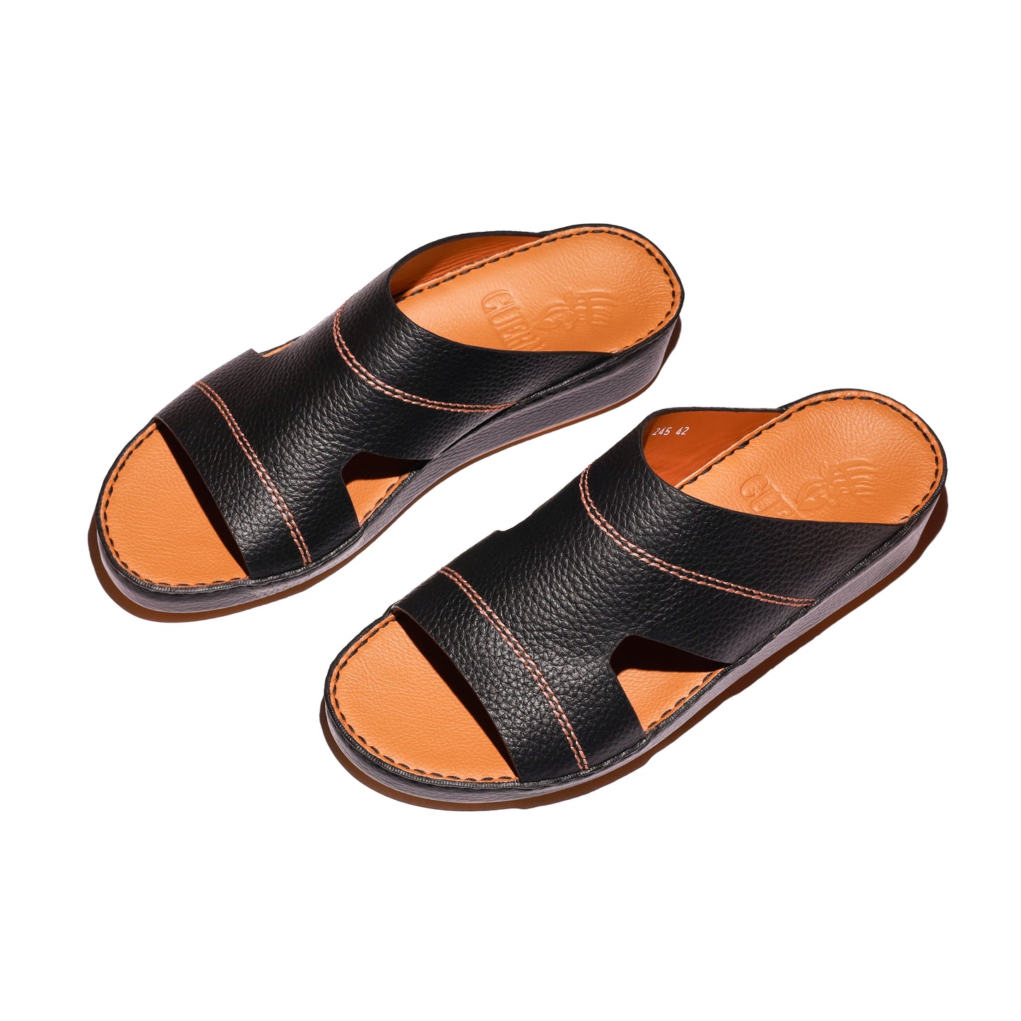 245-Black Arabic Male Sandals New Arrivals