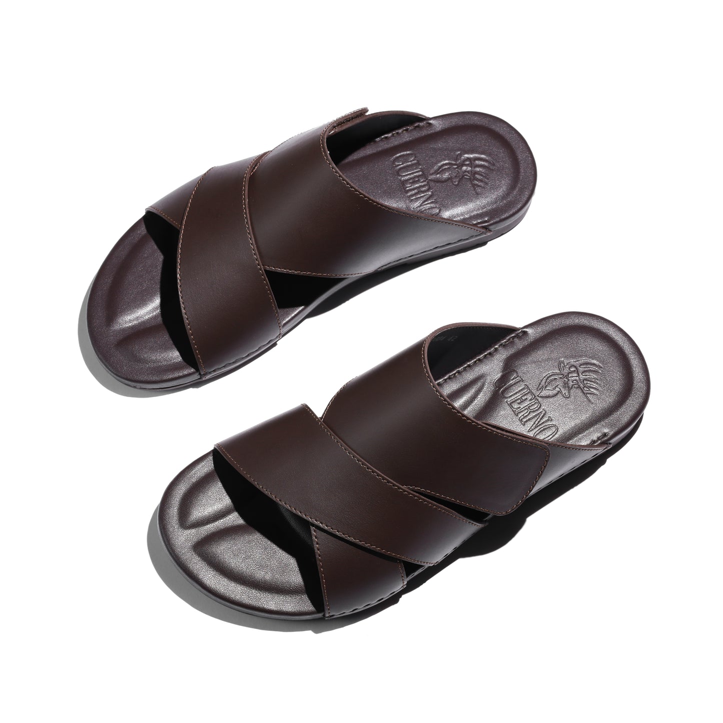 01004-Brown Arabic Male Sandals Flat Sole New Arrivals