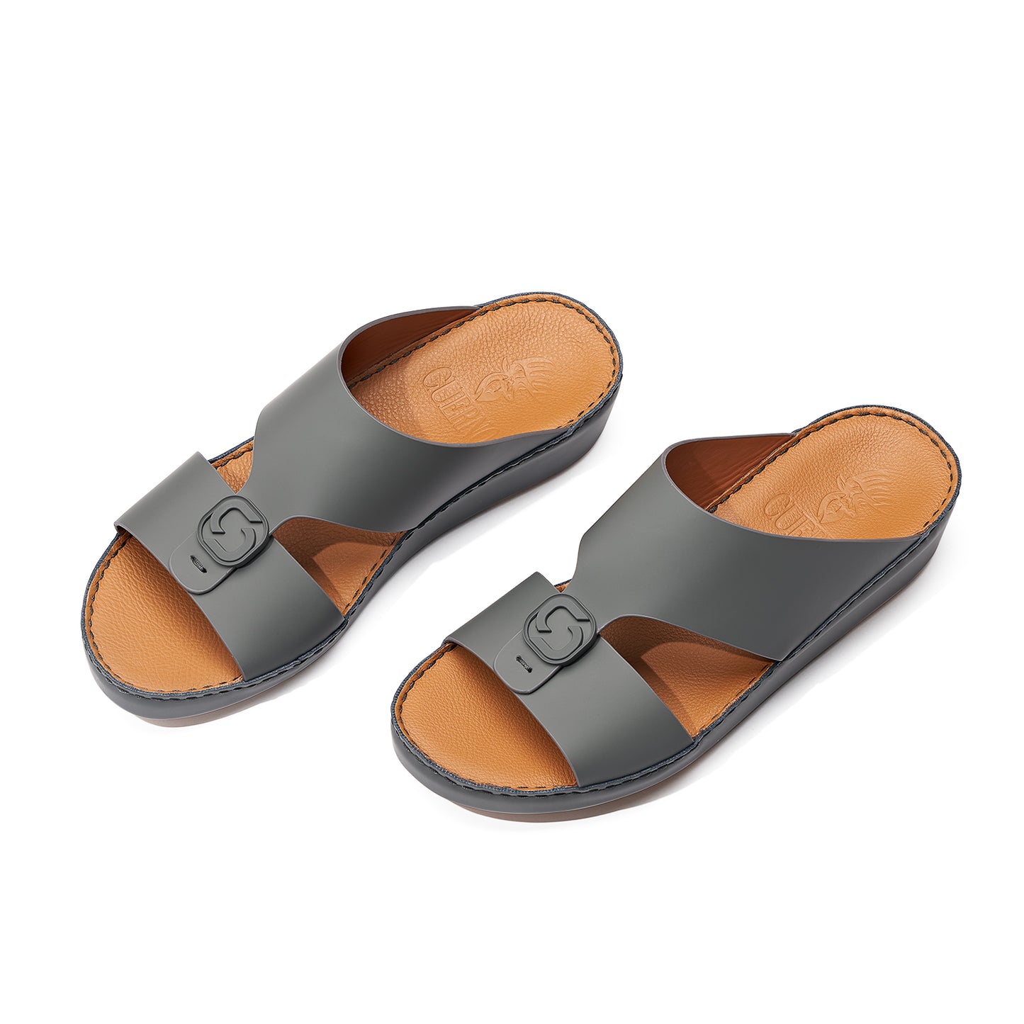 CS1-151 Dark Grey Arabic Male Sandals