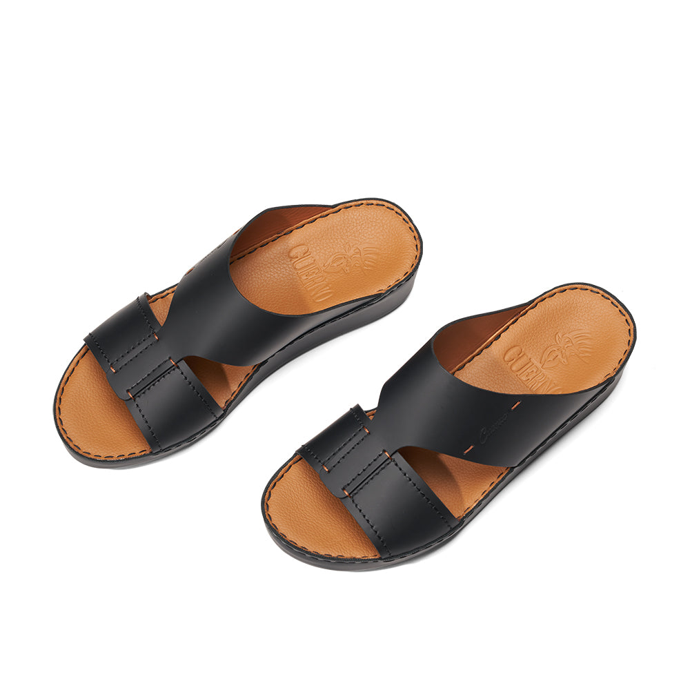 CSI-192-Black Arabic Male Sandal