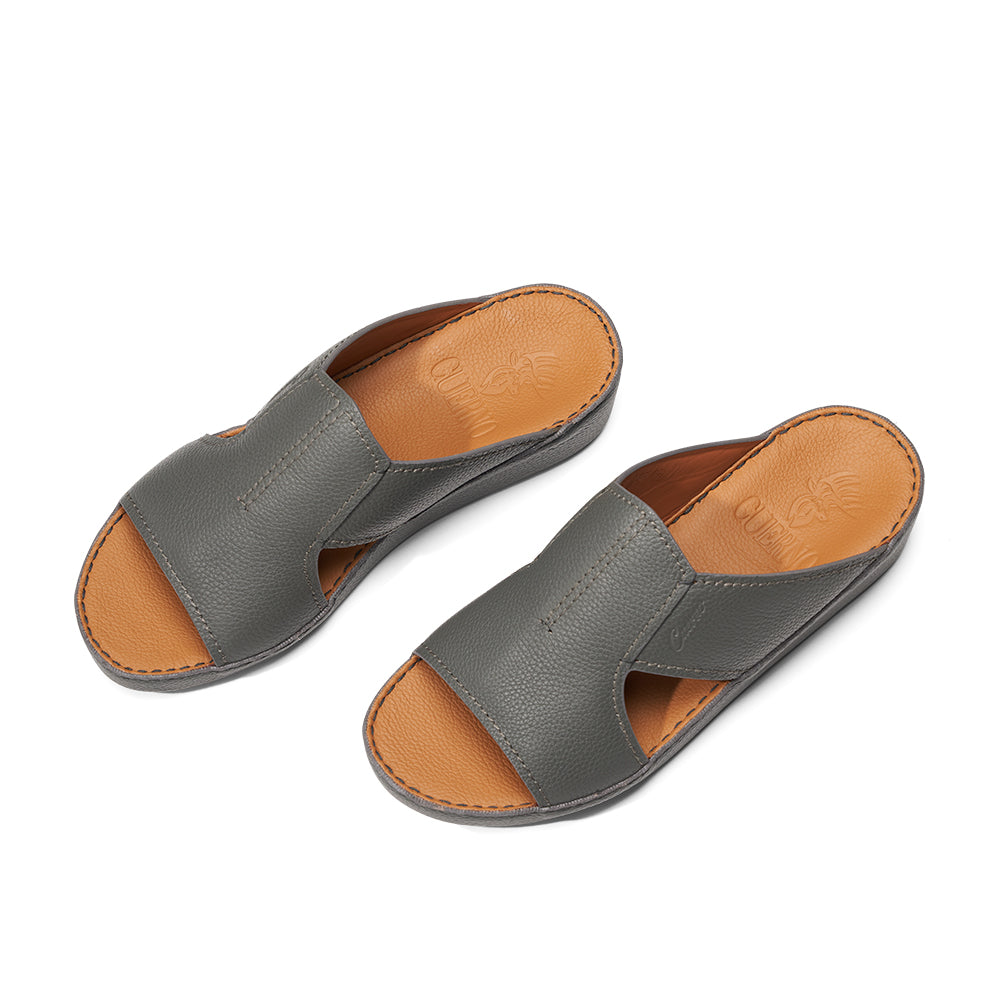 CSI-197-Dark Grey Arabic Male Sandal
