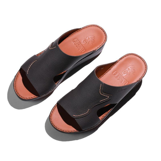 04013-Brown Arabic Male Sandals New Arrivals