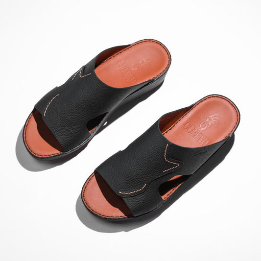 04013-Black Arabic Male Sandals New Arrivals