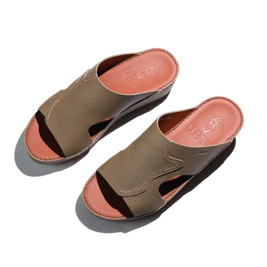 04013-Truffle Arabic Male Sandals New Arrivals