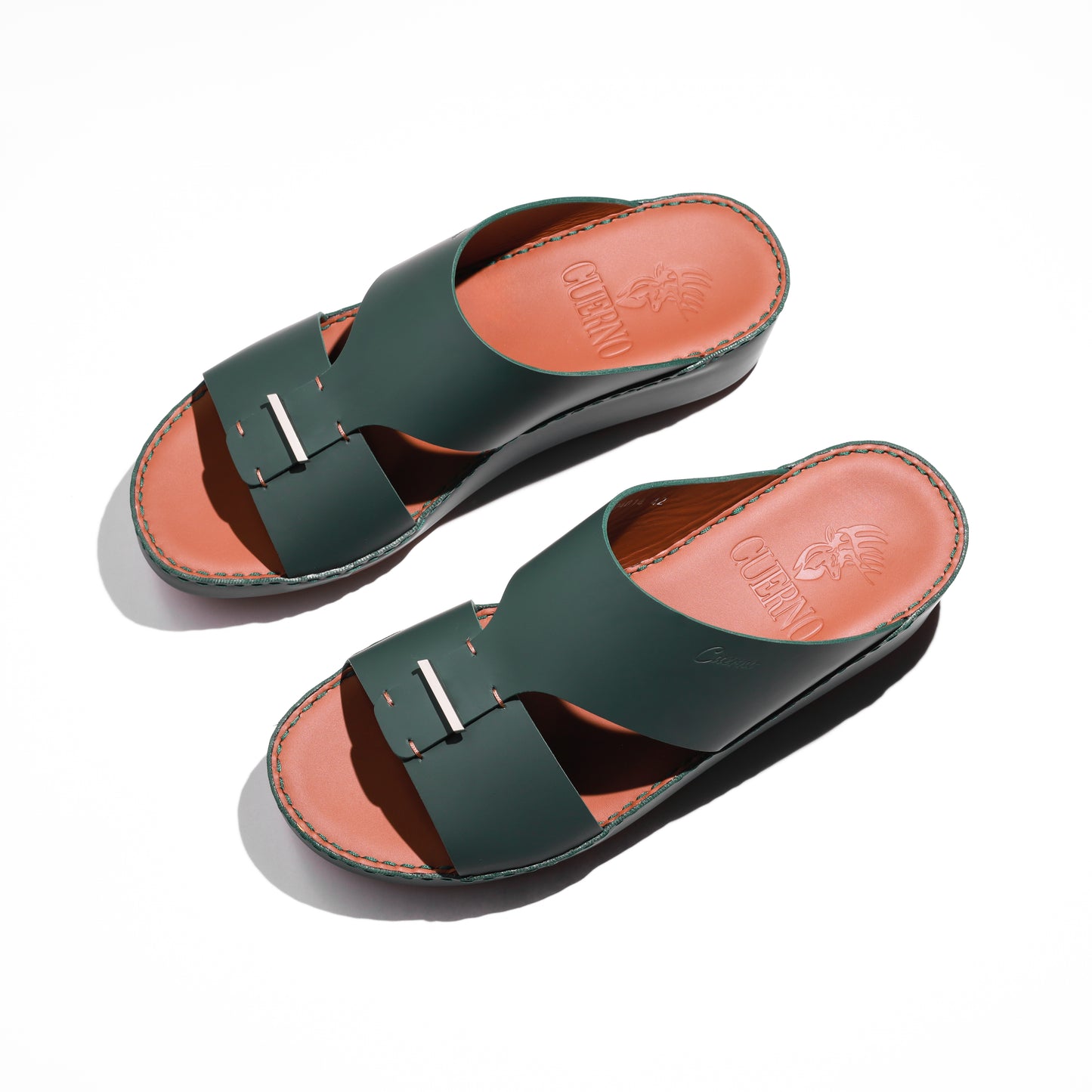 04014-Cypress Green Arabic Male Sandals  New Arrivals