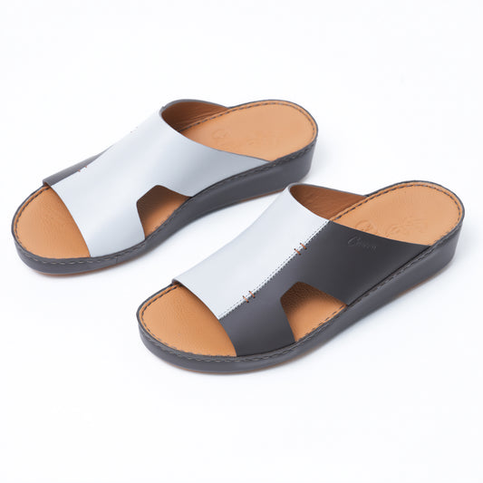 CS1-114-Lt.Grey/Brown Arabic Male Sandal