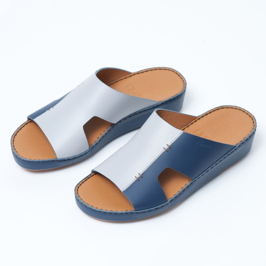 CS1-114-Lt.Grey/Navy Arabic Male Sandal