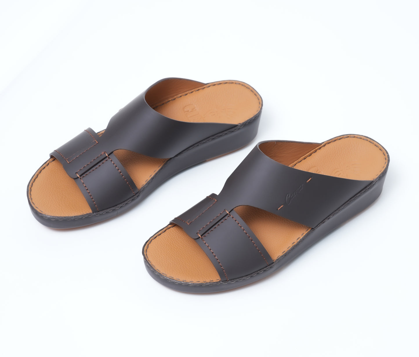 CSI-192-Brown Arabic Male Sandal