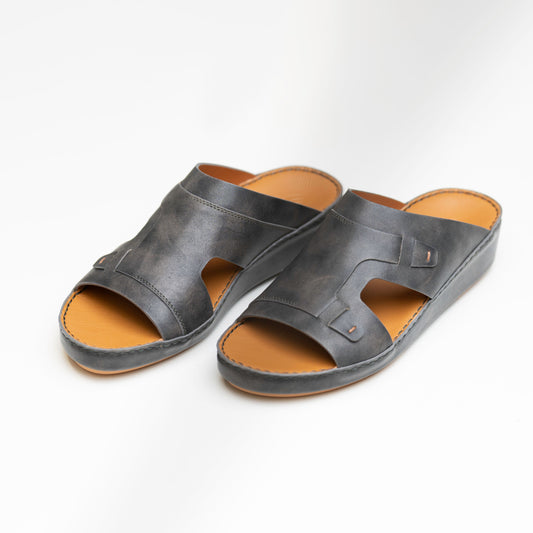 208-Grey Arabic Male Sandals New Arrivals