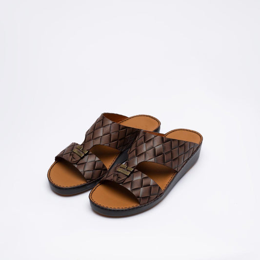 219-Brown Arabic Male Sandals NEW ARRIVALS