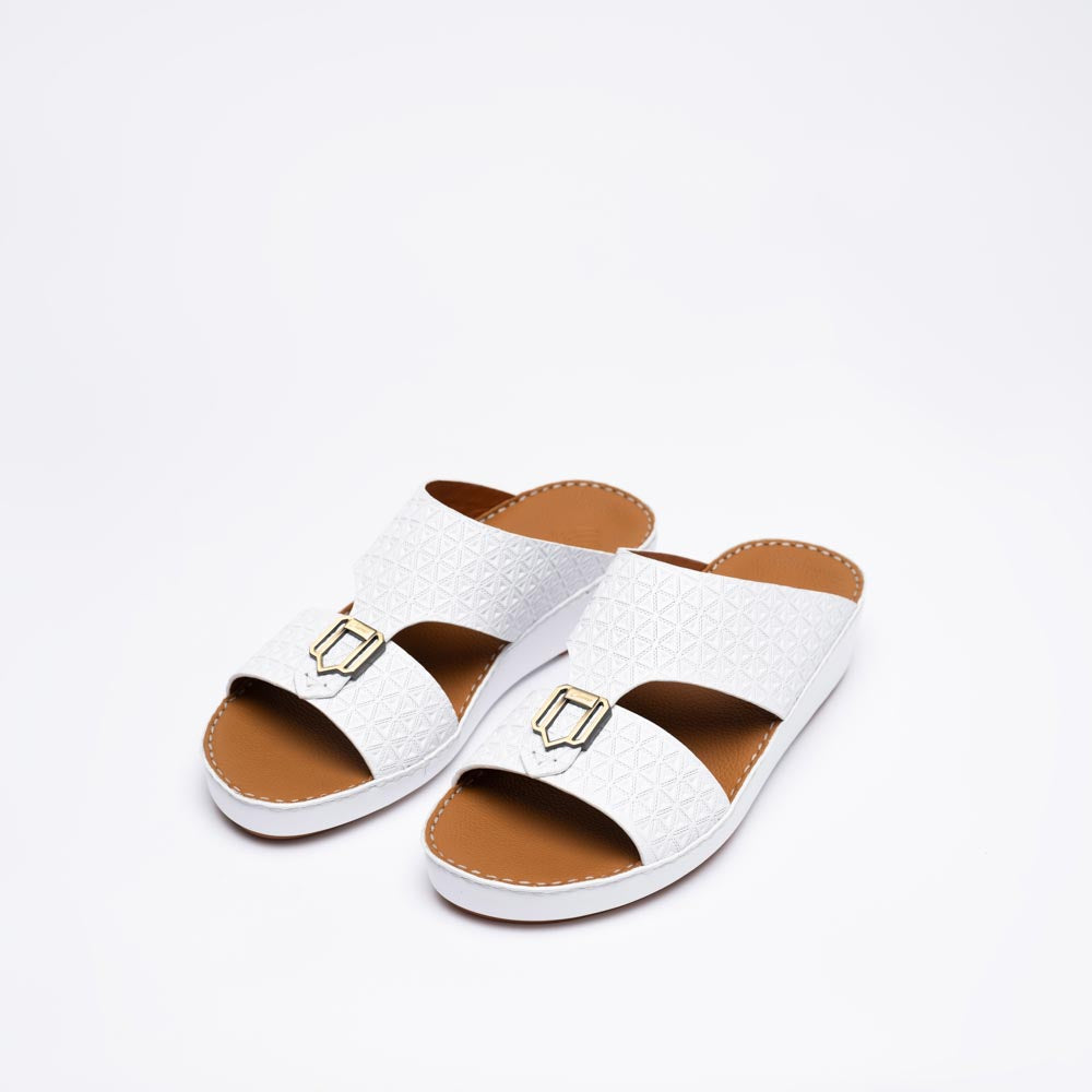 228-White Arabic Male Sandals NEW ARRIVALS