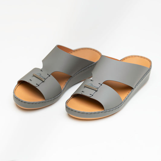 234-Dark grey Arabic Male Sandals New Arrivals