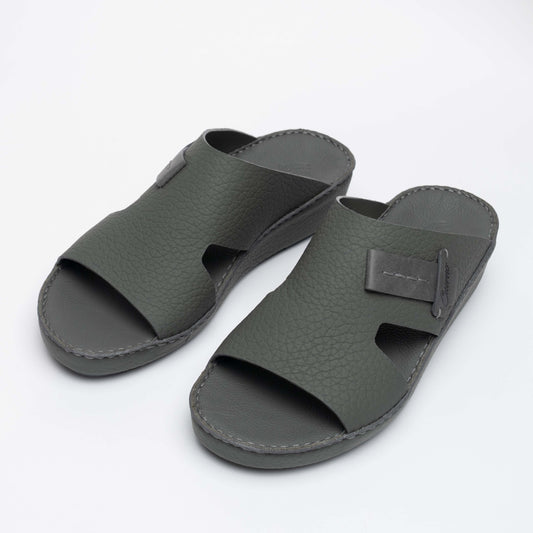 237-Dark Grey Arabic Male Sandal New Arrivals