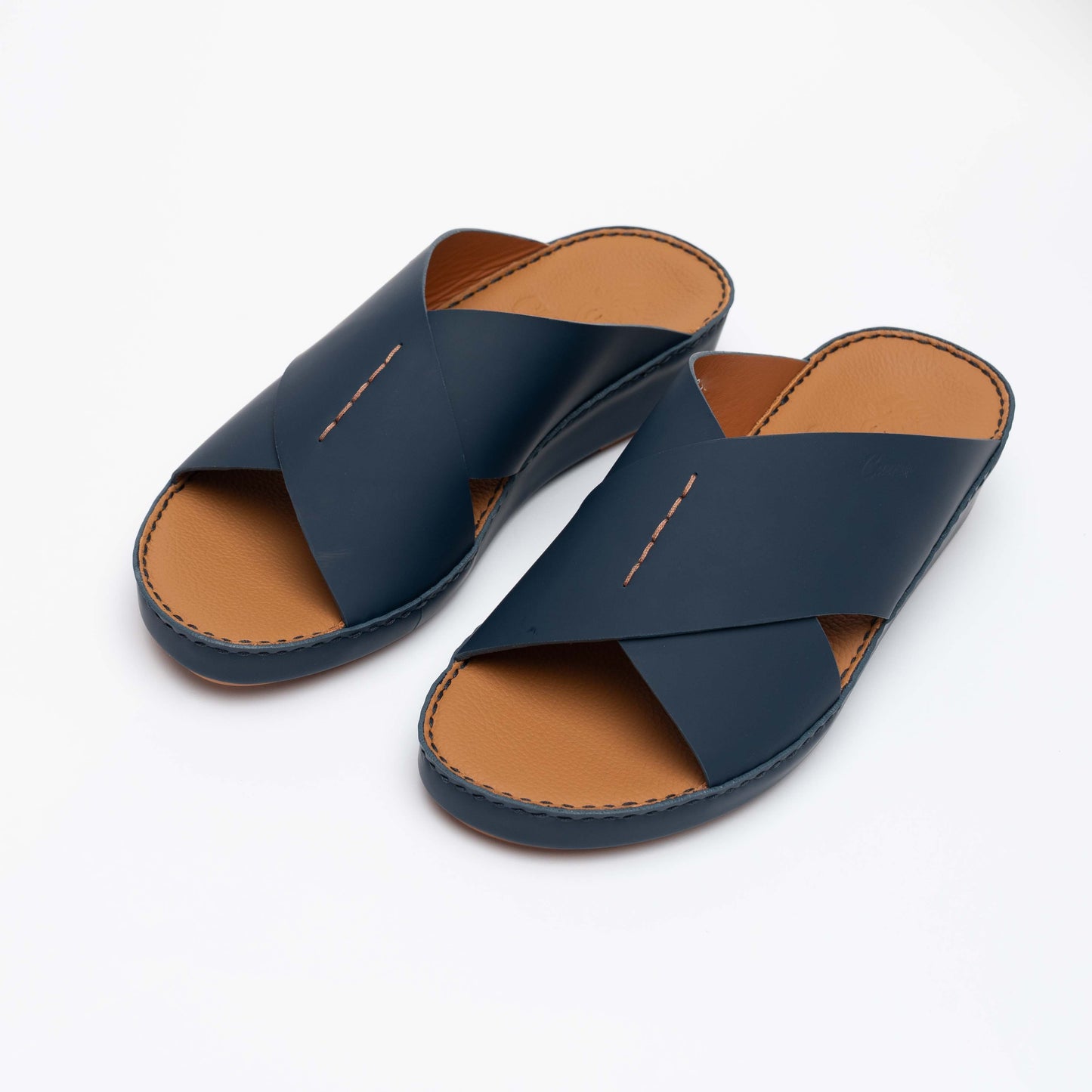 238-Navy Arabic Male Sandals New Arrivals