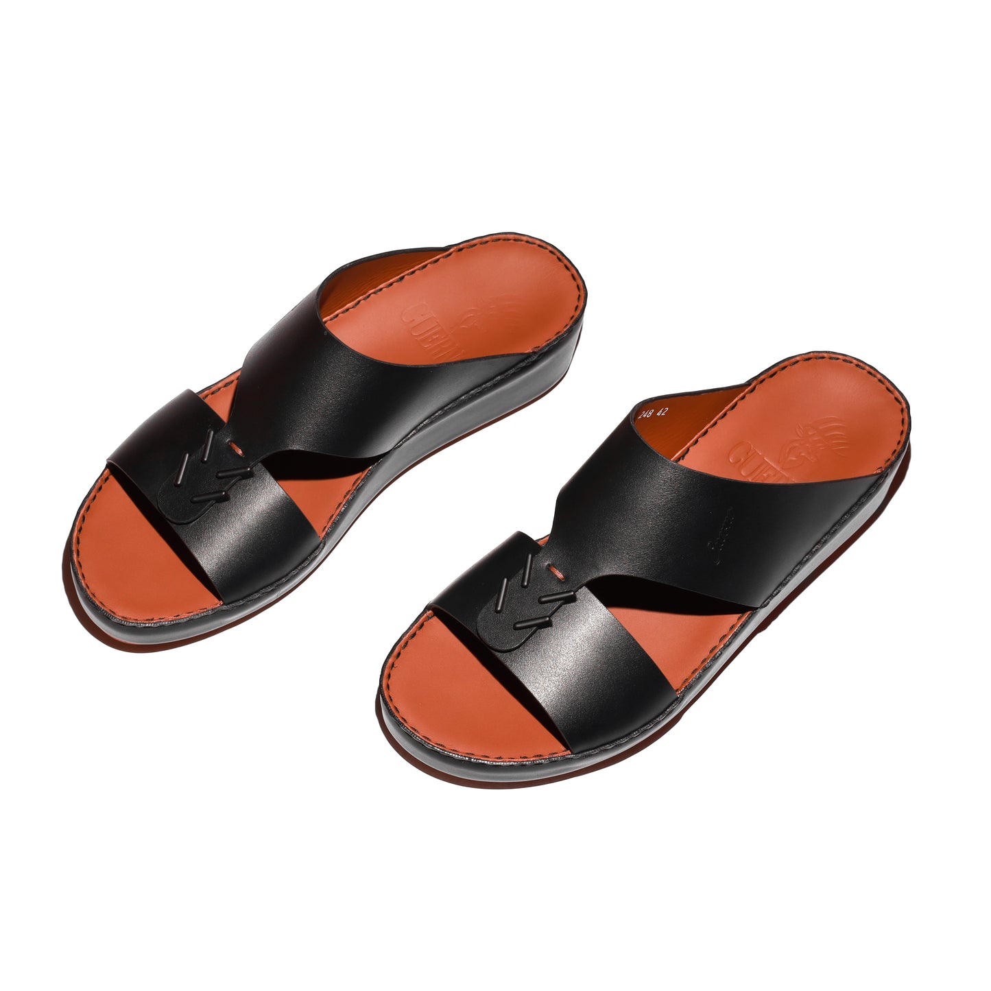 248-Black Arabic Male Sandals New Arrivals
