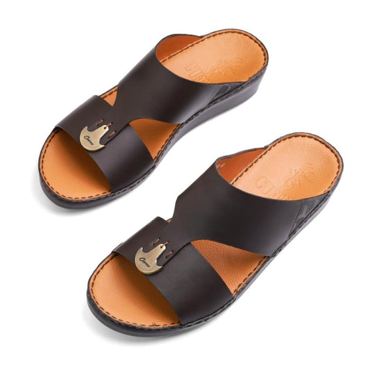 250-Brown Arabic Male Sandals New Arrivals