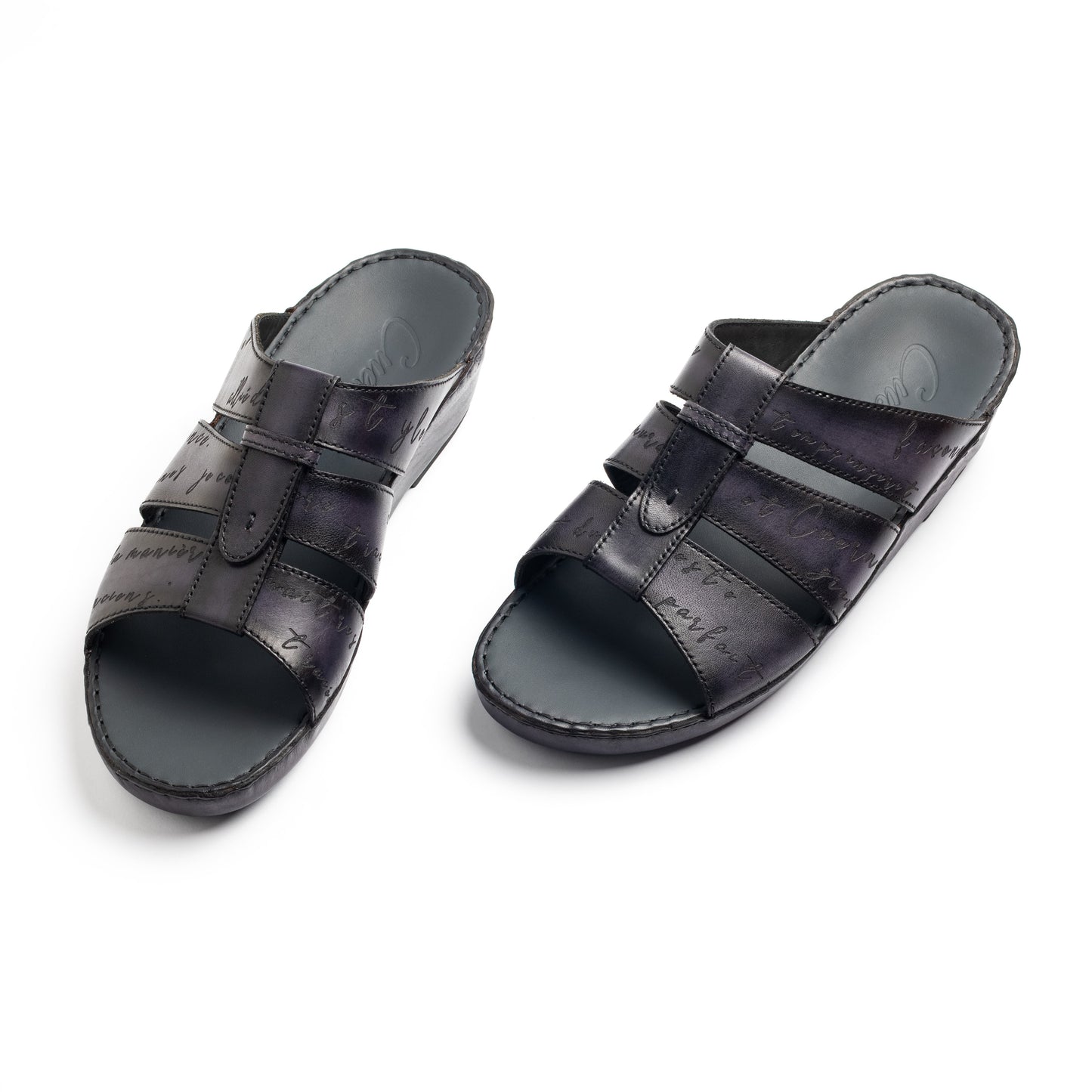CS4-002- Arabic Male Hand Painted Leather Sandal New Arrivals