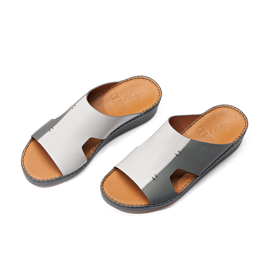 CSI-114 Lt.Grey / Dark Grey Arabic Male Sandals