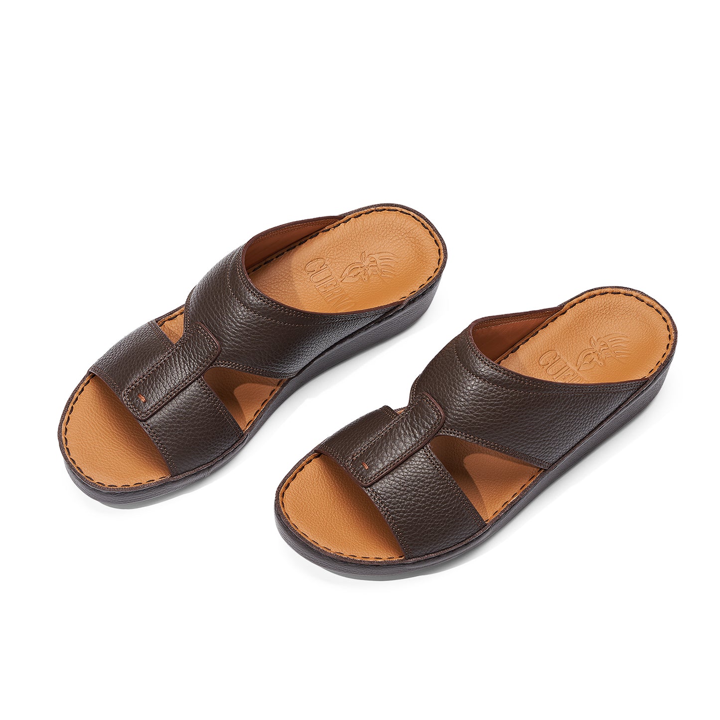 CS1-152 Dark Brown Arabic Male Sandals