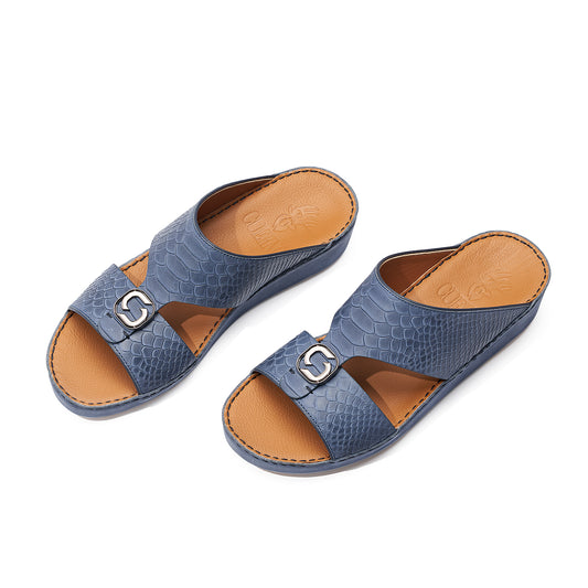 CS1-122 Navy Blue Arabic Male Sandals