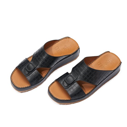 C-0201 Black Arabic Male Sandals