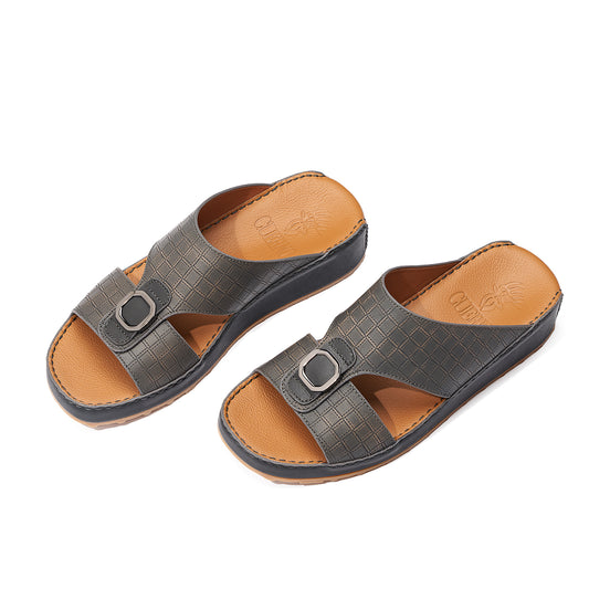 C-0201 Grey Arabic Male Sandals