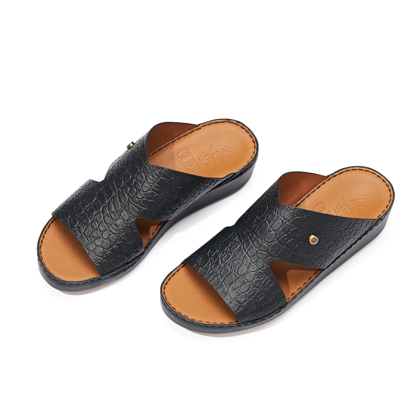 CS1-142 Black Arabic Male Sandals