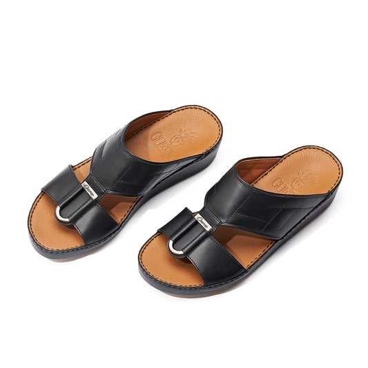 CS1-133 Black Arabic Male Sandals