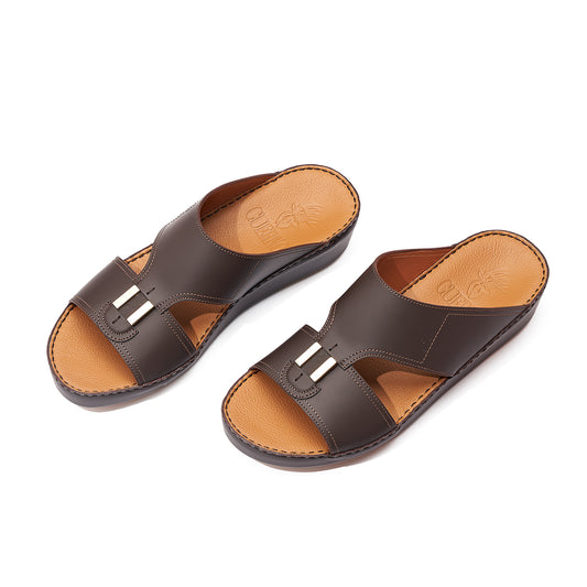 CS1-146 Brown Arabic Male Sandals