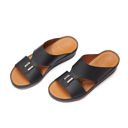 CS1-146 Black Arabic Male Sandals