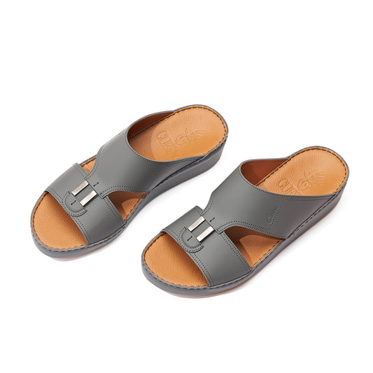 CS1-146 Dark Grey Arabic Male Sandals