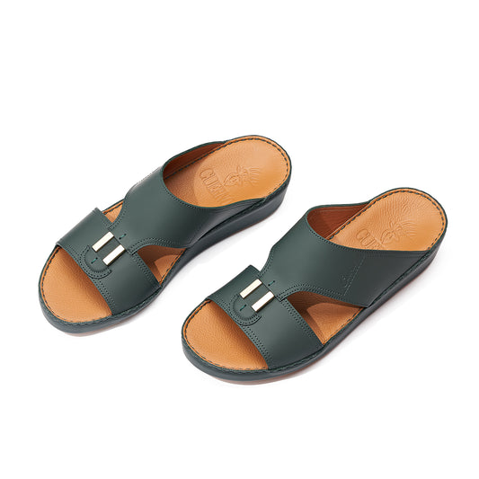 CS1-146 Green Arabic Male Sandals