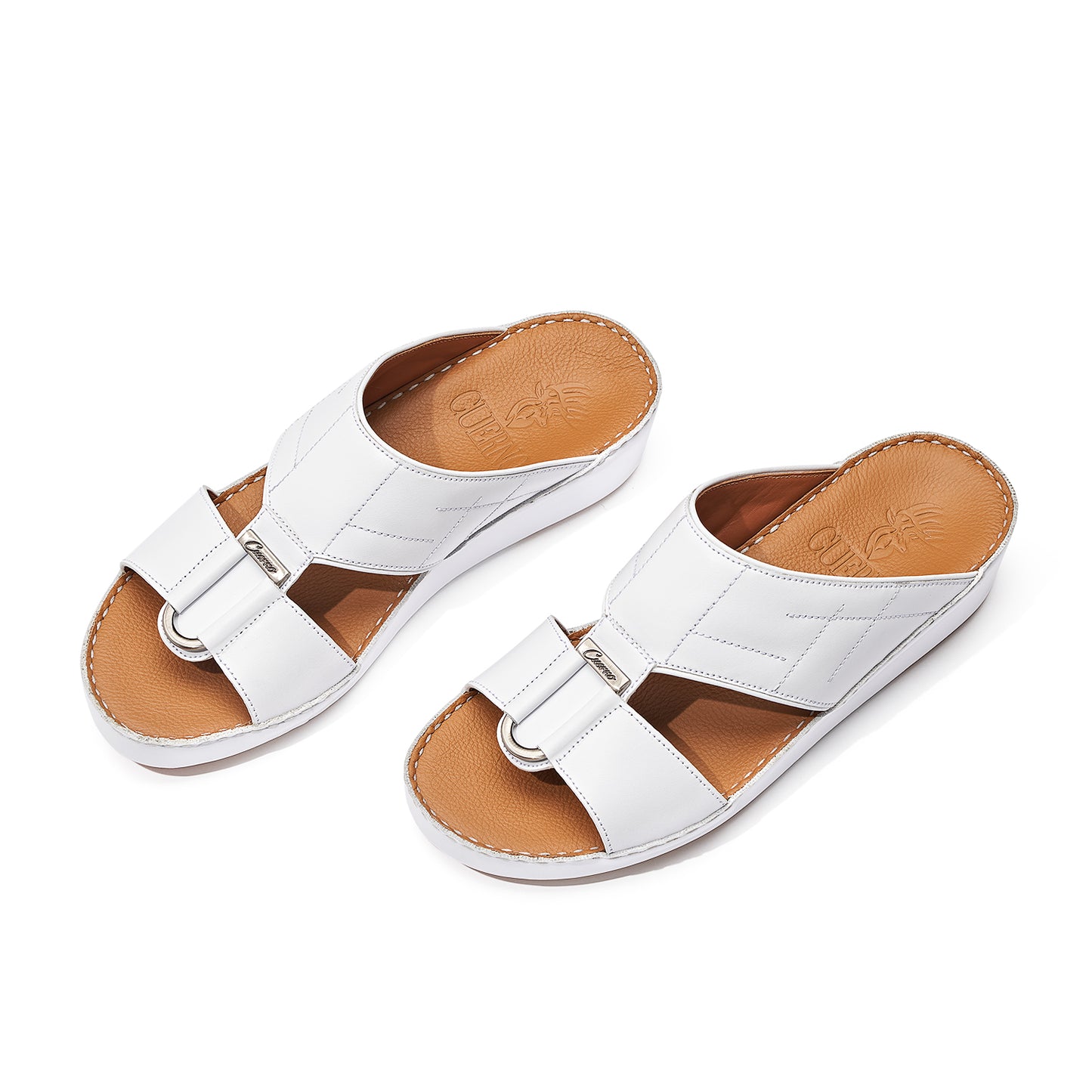 CS1-133 White Arabic Male Sandals