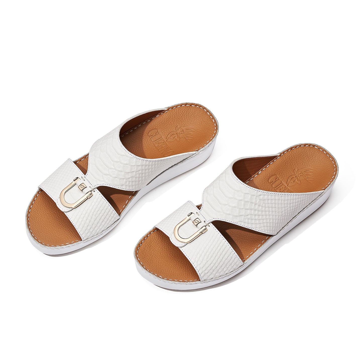 CS1-129 White Arabic Male Sandals