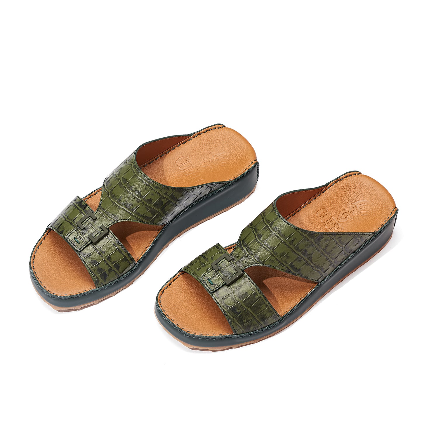 C-0202 Green Arabic Male Sandals