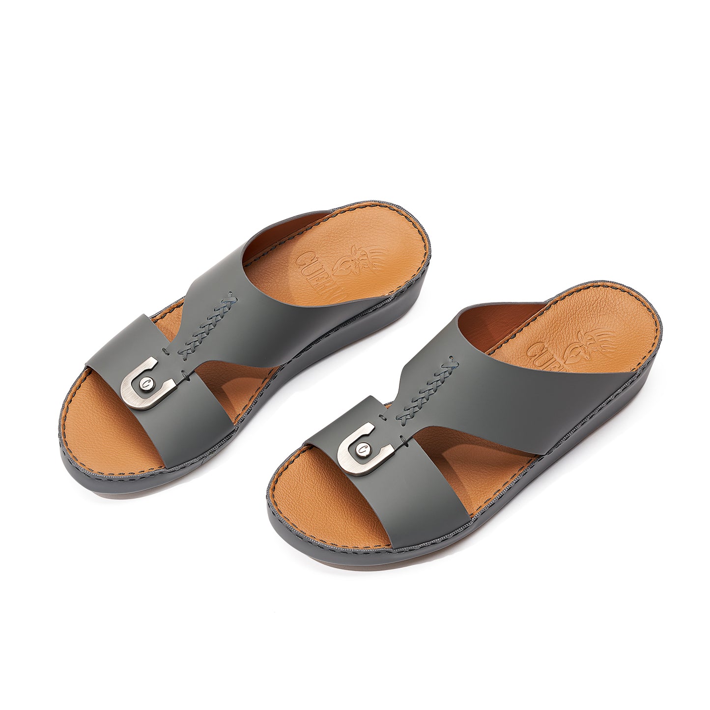 CS1-145 Dark Grey Arabic Male Sandals