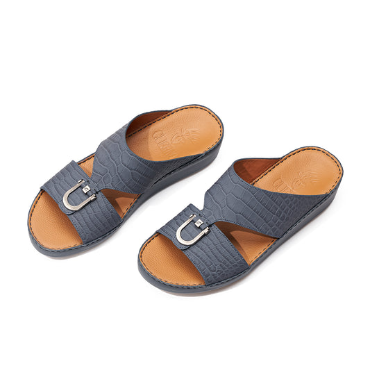 CS1-158 Navy Blue Arabic Male Sandals