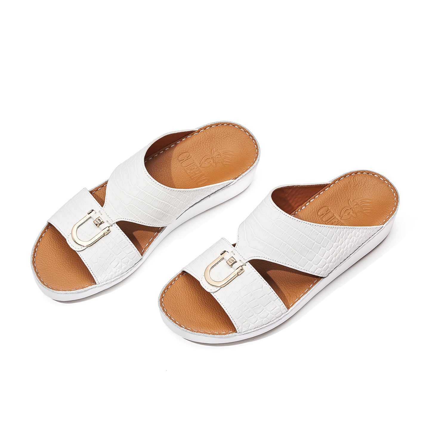 CS1-158 White Arabic Male Sandals