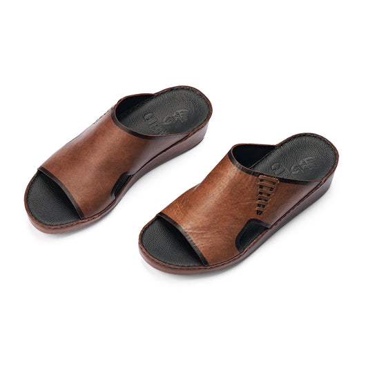 CSI-165-Maroon Arabic Male Sandals